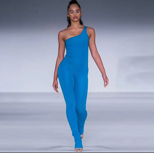 One Shoulder Jumpsuit